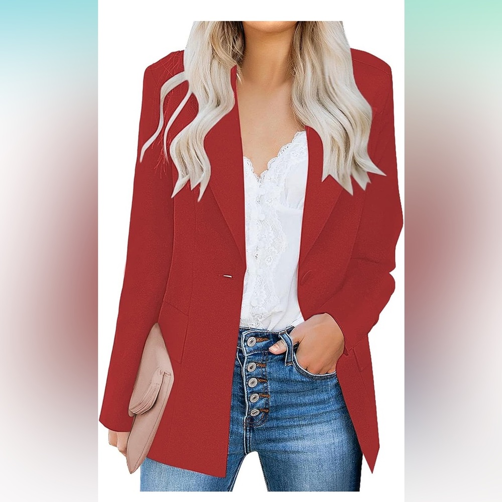 Saovere casual open front blazer size XL